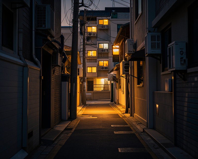 Seoul University District Twilight