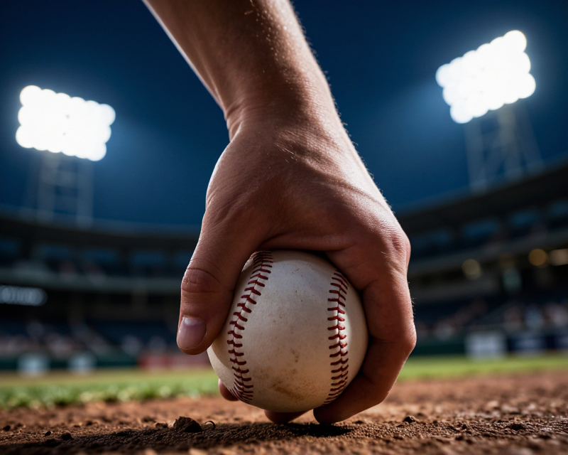Cinematic Baseball Pitcher Focus