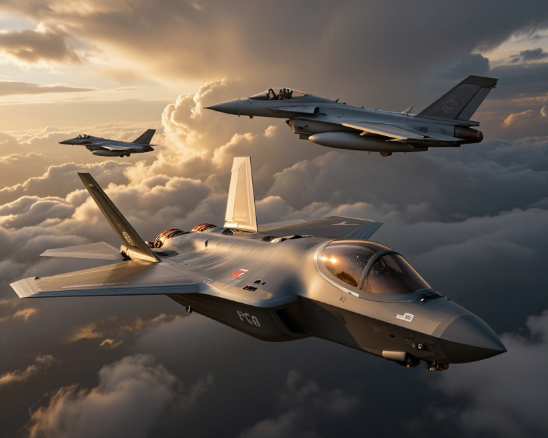 F-35A and Rafale formation