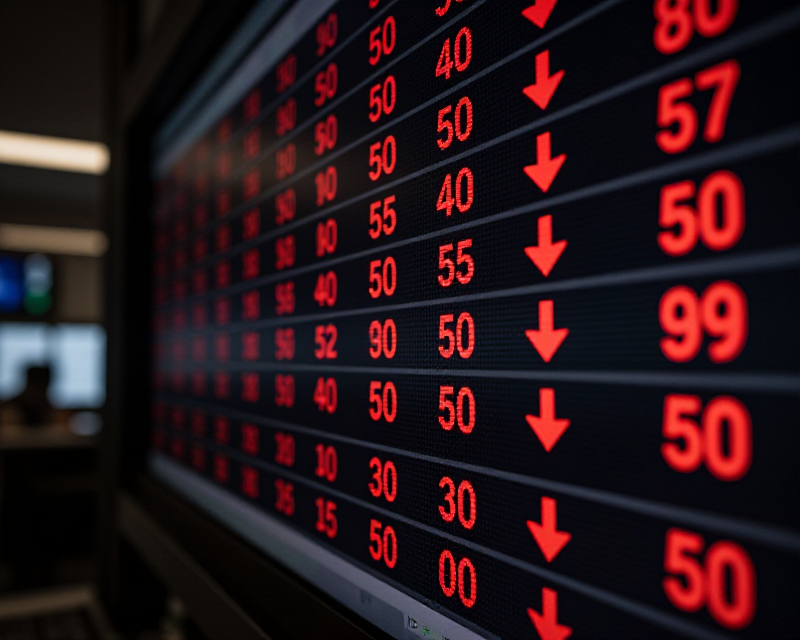 Stock Market Decline Concept