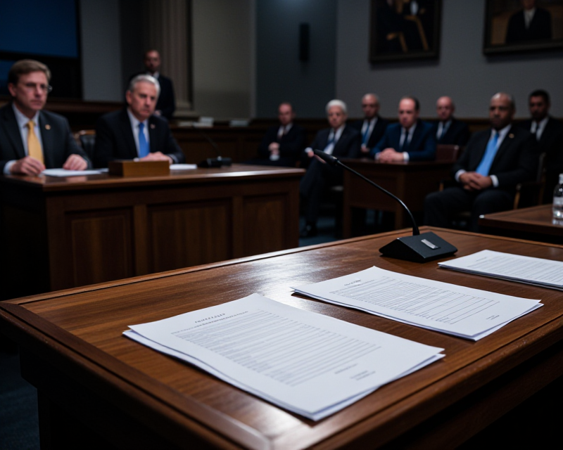 Political Tension in Senate Hearing