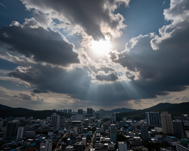 Dramatic Sky over Seoul