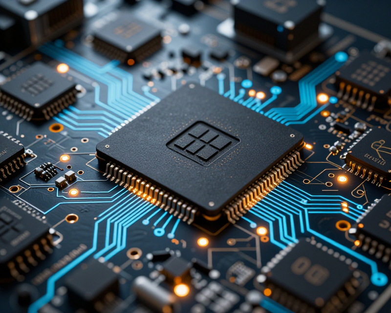 Advanced Technology Supply Chain Concept