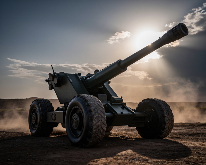 Cinematic K9 Howitzer in US Terrain