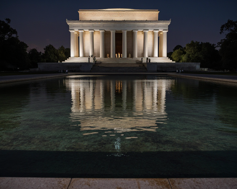 Reflecting Pool Cinematic View